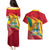 Grenada Independence Day Couples Matching Puletasi and Hawaiian Shirt Gwenad Bougainvillea Sparkle Version - Wonder Print Shop
