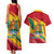 Grenada Independence Day Couples Matching Tank Maxi Dress and Hawaiian Shirt Gwenad Bougainvillea Sparkle Version - Wonder Print Shop