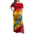 Grenada Independence Day Family Matching Off Shoulder Maxi Dress and Hawaiian Shirt Gwenad Bougainvillea Sparkle Version - Wonder Print Shop