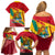 Grenada Independence Day Family Matching Off Shoulder Short Dress and Hawaiian Shirt Gwenad Bougainvillea Sparkle Version - Wonder Print Shop