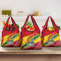 Grenada Independence Day Grocery Bag Gwenad Bougainvillea Sparkle Version