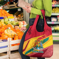 Grenada Independence Day Grocery Bag Gwenad Bougainvillea Sparkle Version