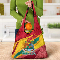 Grenada Independence Day Grocery Bag Gwenad Bougainvillea Sparkle Version