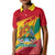 Grenada Independence Day Kid Polo Shirt Gwenad Bougainvillea Sparkle Version - Wonder Print Shop