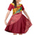 Grenada Independence Day Kid Short Sleeve Dress Gwenad Bougainvillea Sparkle Version - Wonder Print Shop