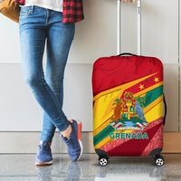 Grenada Independence Day Luggage Cover Gwenad Bougainvillea Sparkle Version - Wonder Print Shop