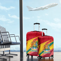 Grenada Independence Day Luggage Cover Gwenad Bougainvillea Sparkle Version - Wonder Print Shop