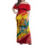 Grenada Independence Day Off Shoulder Maxi Dress Gwenad Bougainvillea Sparkle Version - Wonder Print Shop