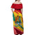 Grenada Independence Day Off Shoulder Maxi Dress Gwenad Bougainvillea Sparkle Version - Wonder Print Shop