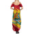 Grenada Independence Day Summer Maxi Dress Gwenad Bougainvillea Sparkle Version - Wonder Print Shop