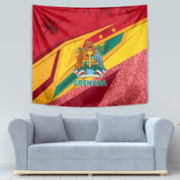 Grenada Independence Day Tapestry Gwenad Bougainvillea Sparkle Version - Wonder Print Shop
