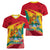 Grenada Independence Day Women V Neck T Shirt Gwenad Bougainvillea Sparkle Version - Wonder Print Shop