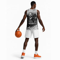 I Have A Dream MLK Basketball Jersey Newspaper Grunge Style - Wonder Print Shop