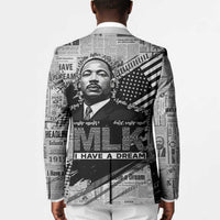 I Have A Dream MLK Blazer Newspaper Grunge Style - Wonder Print Shop