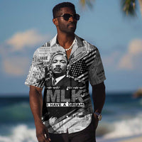 I Have A Dream MLK Hawaiian Shirt Newspaper Grunge Style - Wonder Print Shop