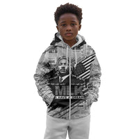 I Have A Dream MLK Kid Hoodie Newspaper Grunge Style - Wonder Print Shop