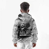 I Have A Dream MLK Kid Hoodie Newspaper Grunge Style - Wonder Print Shop