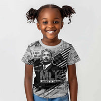 I Have A Dream MLK Kid T shirt Newspaper Grunge Style - Wonder Print Shop