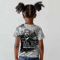I Have A Dream MLK Kid T shirt Newspaper Grunge Style - Wonder Print Shop