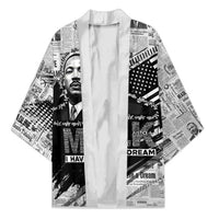 I Have A Dream MLK Kimono Newspaper Grunge Style - Wonder Print Shop