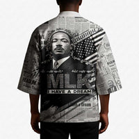 I Have A Dream MLK Kimono Newspaper Grunge Style - Wonder Print Shop
