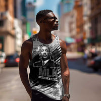I Have A Dream MLK Men Tank Top Newspaper Grunge Style - Wonder Print Shop