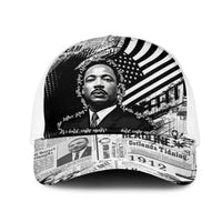 I Have A Dream MLK Mesh Trucker Cap Newspaper Grunge Style - Wonder Print Shop