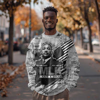 I Have A Dream MLK Sweatshirt Newspaper Grunge Style - Wonder Print Shop