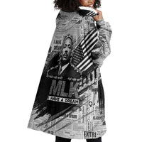 I Have A Dream MLK Wearable Blanket Hoodie Newspaper Grunge Style - Wonder Print Shop