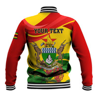 Zimbabwe Independence Day Baseball Jacket Chapungu Bird With Flame Lily - Wonder Print Shop