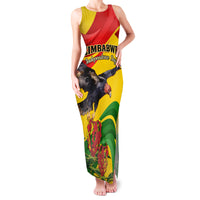 Zimbabwe Independence Day Family Matching Tank Maxi Dress and Hawaiian Shirt Chapungu Bird With Flame Lily - Wonder Print Shop
