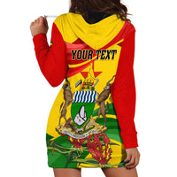 Zimbabwe Independence Day Hoodie Dress Chapungu Bird With Flame Lily - Wonder Print Shop