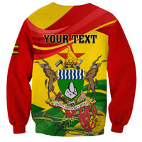 Zimbabwe Independence Day Sweatshirt Chapungu Bird With Flame Lily - Wonder Print Shop