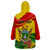 Zimbabwe Independence Day Wearable Blanket Hoodie Chapungu Bird With Flame Lily - Wonder Print Shop