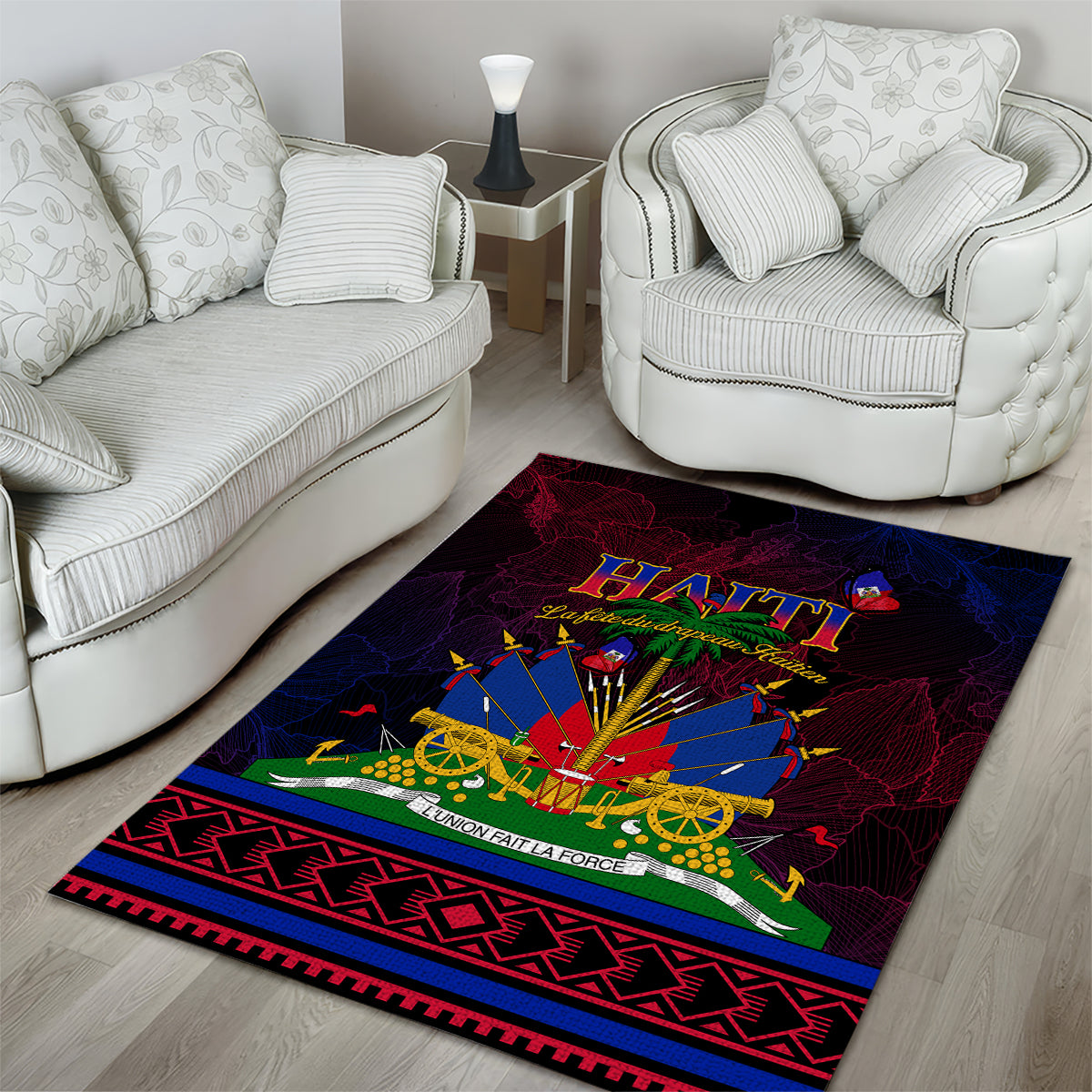 Haitian Flag Day Area Rug La fete du drapeau Haitien - Wonder Print Shop