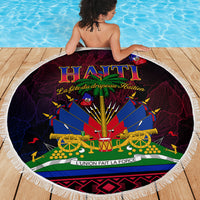Haitian Flag Day Beach Blanket La fete du drapeau Haitien - Wonder Print Shop