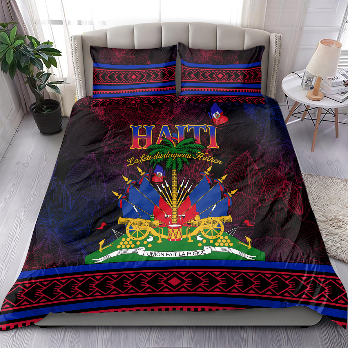 Haitian Flag Day Bedding Set La fete du drapeau Haitien - Wonder Print Shop