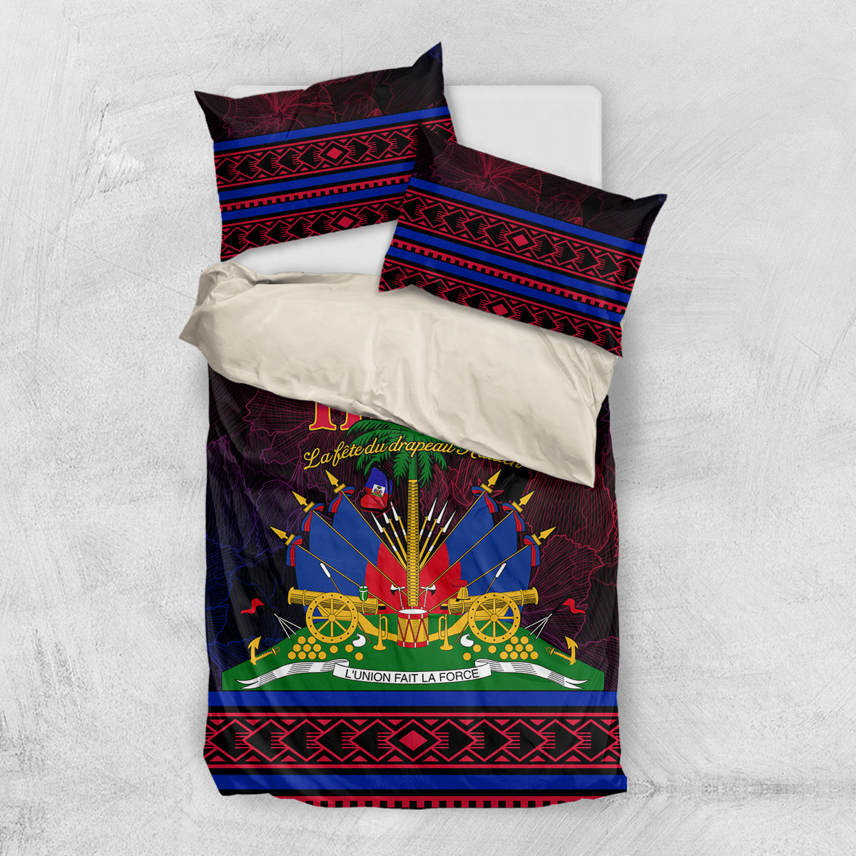 Haitian Flag Day Bedding Set La fete du drapeau Haitien - Wonder Print Shop