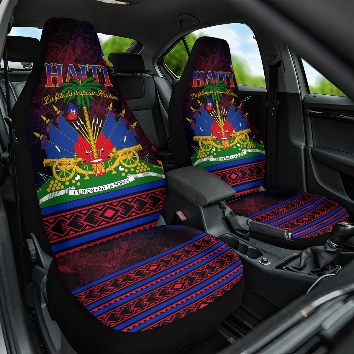 Haitian Flag Day Car Seat Cover La fete du drapeau Haitien - Wonder Print Shop