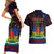 Haitian Flag Day Couples Matching Short Sleeve Bodycon Dress and Hawaiian Shirt La fete du drapeau Haitien