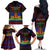 Haitian Flag Day Family Matching Off Shoulder Long Sleeve Dress and Hawaiian Shirt La fete du drapeau Haitien