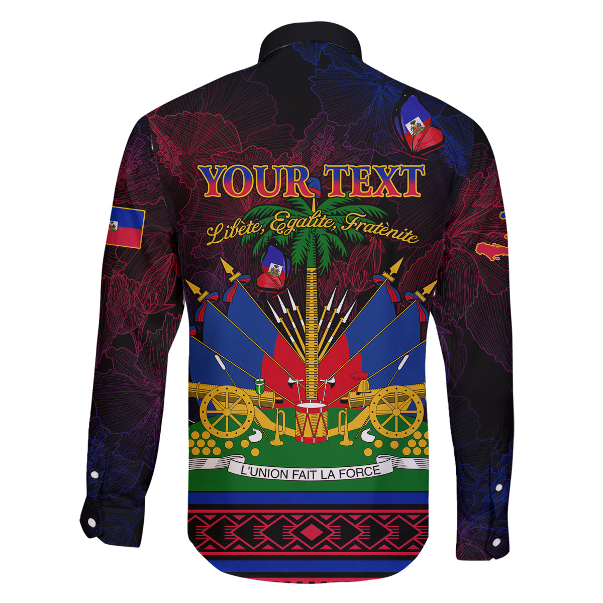 Haitian Flag Day Family Matching Off Shoulder Short Dress and Hawaiian Shirt La fete du drapeau Haitien - Wonder Print Shop