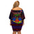 Haitian Flag Day Family Matching Off Shoulder Short Dress and Hawaiian Shirt La fete du drapeau Haitien - Wonder Print Shop