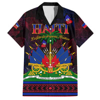 Haitian Flag Day Family Matching Short Sleeve Bodycon Dress and Hawaiian Shirt La fete du drapeau Haitien - Wonder Print Shop