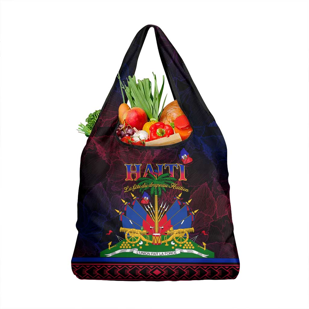 Haitian Flag Day Grocery Bag La fete du drapeau Haitien