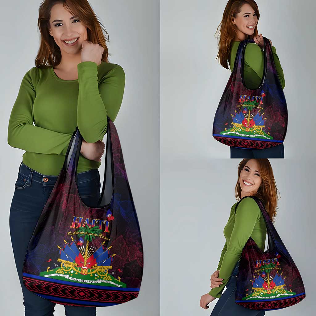Haitian Flag Day Grocery Bag La fete du drapeau Haitien