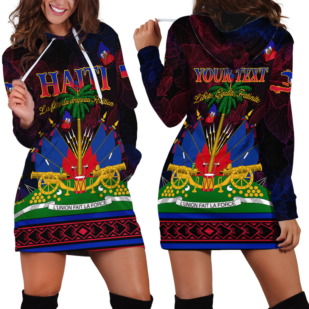 Haitian Flag Day Hoodie Dress La fete du drapeau Haitien - Wonder Print Shop