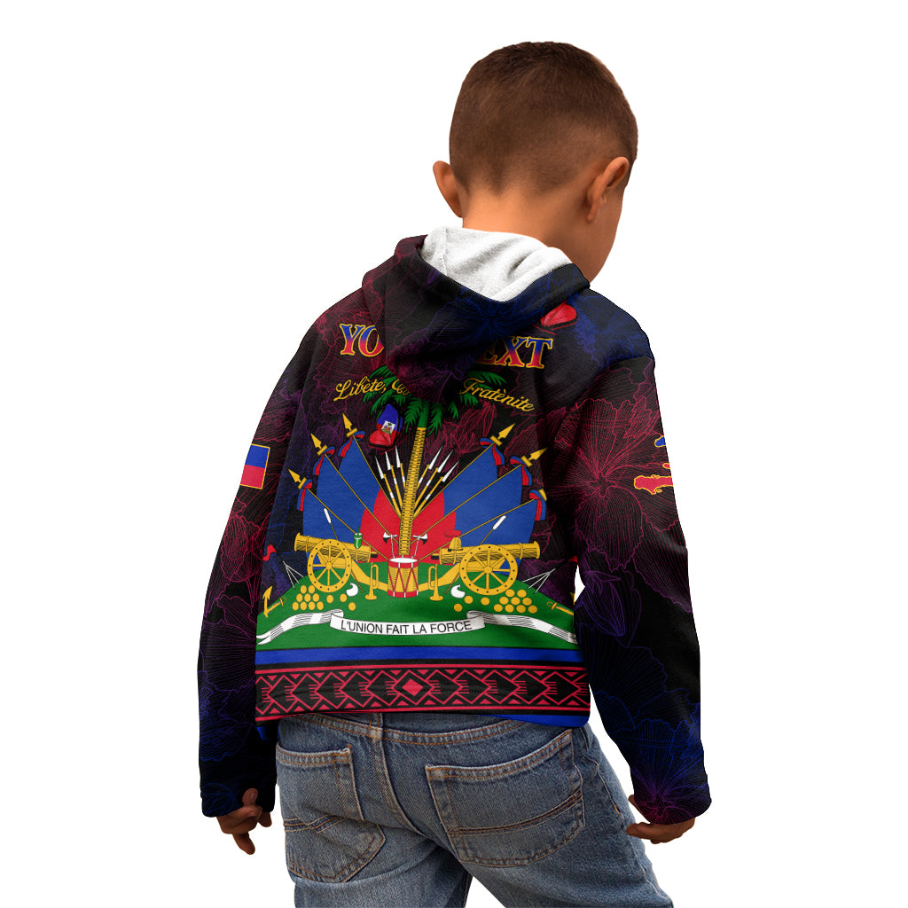Haitian Flag Day Kid Hoodie La fete du drapeau Haitien - Wonder Print Shop