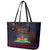 Haitian Flag Day Leather Tote Bag La fete du drapeau Haitien - Wonder Print Shop