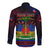 Haitian Flag Day Long Sleeve Button Shirt La fete du drapeau Haitien - Wonder Print Shop